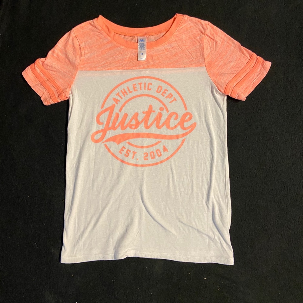 girls justice t shirt size 10